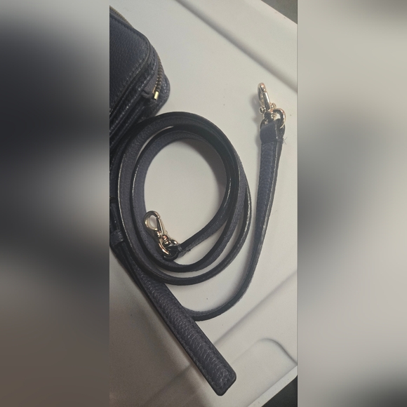 Vintage Kate Spade Navy Satchel with Gold Accents - Picture 11 of 11